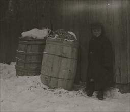 Cold Comfort in zero weather. New Bedford Mill settlement near Wamsutta Mill.  1912