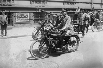 Police Mobile Motorcycle Machine Gun