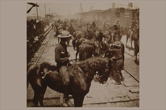 Roosevelt's "Rough Rider's" arrival at Tampa, Fla., U.S.A. 1898