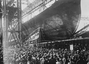 Launch of Japanese Cruiser MYOKO 1927