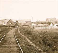 Culpeper Court House, Va. Freight train on Orange and Alexandria Railroad 1862