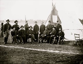 Culpeper, Va. Brig. Gen. Henry Prince of the 2d Division, 3d Corps, and staff 1863