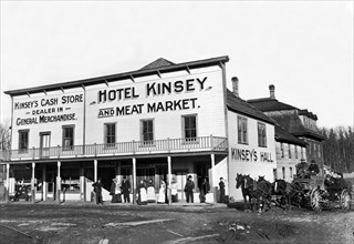 Hotel Kinsey and Meat Market 1920