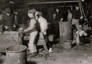 Day scene, Wheaton Glass Works.  1909