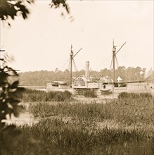 Deep Bottom, Va. U.S. gunboat Mendota (in service May 2, 1864) on the James 1863