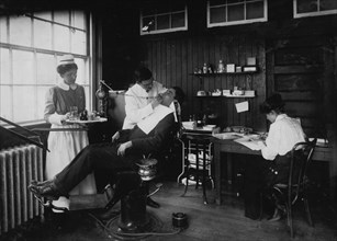Dental work in Hospital. Hood Rubber Co., Cambridge 1917