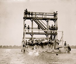 Diving Platform in in the Tidal Basin in Washington DC 1923