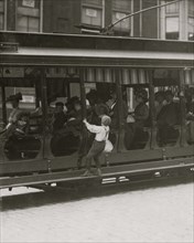 9 Year Old Wilmington Newsboy flips Trolleys 1910
