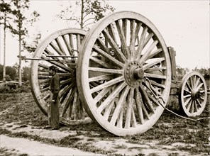 Drewry's Bluff, Virginia (vicinity). Sling cart used in removing the captured artillery 1865