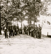 Drewry's Bluff, Virginia. Band of 1st Connecticut Heavy Artillery at Fort Darling on James river 1863