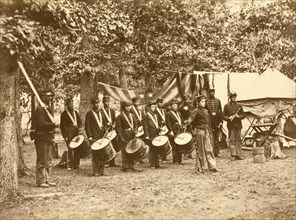 Drum Corps, 93d New York Infantry, Bealton, Va., August, 1863 1863