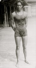 Duke P. Kahanamoku in bathing suit 1912
