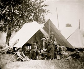 Eagleton, Va. Group of military telegraph operators, headquarters, Army of the Potomac 1863