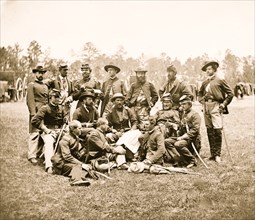 Fair Oaks, Virginia (vicinity). Brigade officers of the Horse Artillery commanded by Lt. Col. William Hays 1863