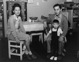 Mr. and Mrs. Henry J. Tsurutani and baby Bruce 1943