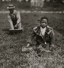 Fanny Breto. Said 9 years old. Was picking with her father on a private bog near Bang's bog. 1911