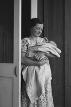 Mother and Baby in Contractor Camp 1939