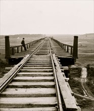Farmville, Va., vicinity. High bridge of the South Side Railroad across the Appomattox 1864