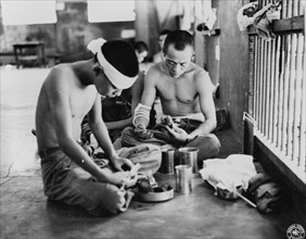 Feeding Japanese Prisoners 1844