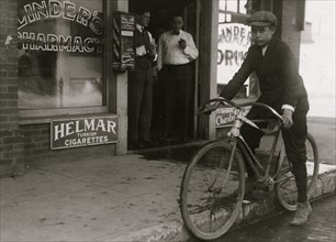Fifteen year old delivery boy for Linders Drug Store 1913