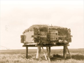 Food caches, Hooper Bay, Alaska 1929