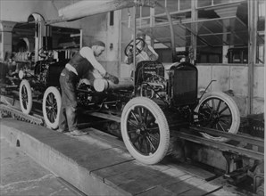 Car Assembly in Detroit Factory 1923