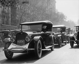 Ford Motor cars in procession thru DC Streets 1923