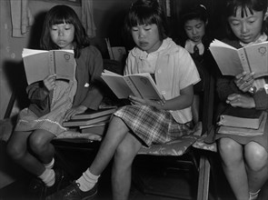 Children at Sunday school class 1943