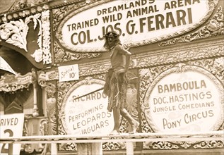 Freak Show at Coney Island Amusement Park 1912