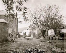 Fredericksburg, Va. Cooking tent of the U.S. Sanitary Commission 1864