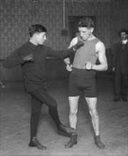 French boxer Charles "Little Apache" Ledoux and Frank Fleming 1911