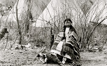 Minnie Chips, a Cheyenne belle Indian school girl  1908