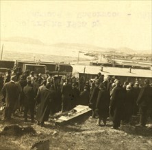 Funeral of the noted Russian engineer Sakharoff 1905
