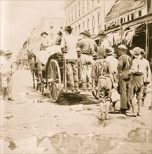 Gathering the Dead from Galveston Streets after the Hurricane of 1900 1900