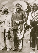 Gene Tunney with native Americans