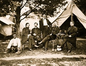 General Napoleon Bonaparte McLaughlen and staff near Washington, D.C 1865