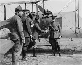 General Pershing Greets American Aviators 1920