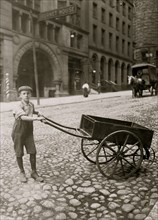 14 years old Jewish boy Delivers bundles for a printing office. 1908