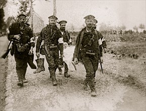 German Marines Carrying Wounded