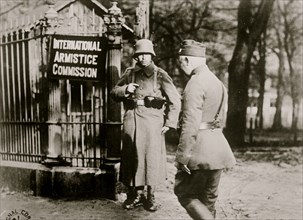German sentry, Spa at the International Armistice Commission
