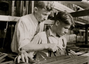 Giving Instruction on the manufacturing of silk 1924