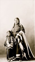 Good Woman Plenty Strike, Indian, and daughter 1900