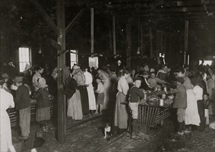 Holding your place before daybreak in the shrimp & oyster canning company 1911