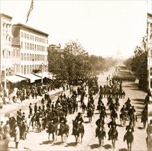 Grand review of the great veteran armies of Grant and Sherman at Washington, on the 23d and 24th May, 1865. Sherman's grand army. Looking up Pennsylvania Ave. from the Treasury Buildings, during the p...