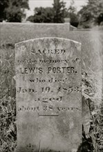 Slave's Grave Stone 1937