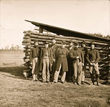 Group of officers on The Plateau, City Point, Va 1864