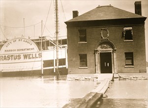 Harbor Master's Office, St. Louis, during flood 1915