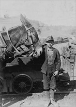 Miner boy with his Mule 1908
