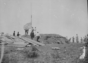 Hoisting the flag at Guantanamo, June 12, 1898 1898