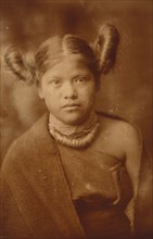 Primitive style of hair dressing--Hopi 1921